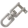Type 316 Stainless Steel Jaw X Eye Swivel -E-rigging Store half inch inch stainless steel jaw x eye swivel