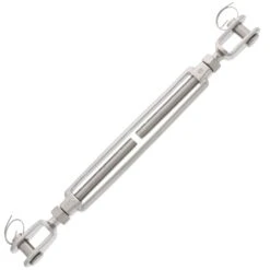 StainlessJaw X Jaw Turnbuckles -E-rigging Store half inch stainless steel jaw x jaw turnbuckle