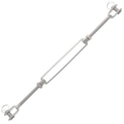 StainlessJaw X Jaw Turnbuckles -E-rigging Store half inch stainless steel jaw x jaw turnbuckle alt recovered