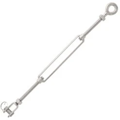 StainlessJaw X Eye Turnbuckles 25 StainlessJaw X Eye Turnbuckles -E-rigging Store half inch stainless steel turnbuckle jaw x eye alt