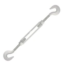 Galvanized Hook & Hook Turnbuckle 41 Galvanized Hook & Hook Turnbuckle -E-rigging Store half inch x 6 inch hook hook turnbuckle opened