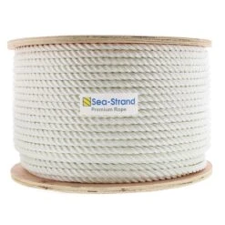 Nylon/Polyester 3-Strand Rope 26 Nylon/Polyester 3-Strand Rope -E-rigging Store half inch x six hundred foot three strand