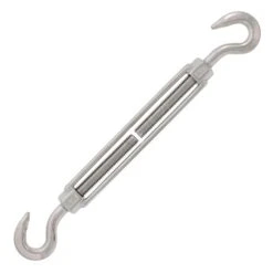 Stainless Steel Hook X Hook Turnbuckle 13 Stainless Steel Hook X Hook Turnbuckle -E-rigging Store half inch x six inch ss hook and hook turnbuckle