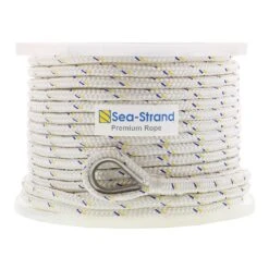 Double Braided Polyester Anchor Line Rope 19 Double Braided Polyester Anchor Line Rope -E-rigging Store half inch x two hundred and fifty polyester double braided anchor line