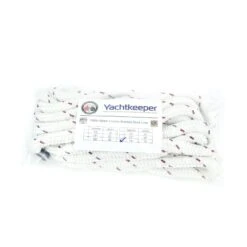 Yachtkeeper White Dock Line Rope -E-rigging Store half x twenty five ft double braid nylon dock line white USA