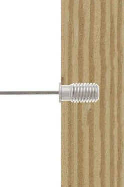 HAAS Revo Cable Rail Lag Swage Stud End Stop Fitting Assembly 19 HAAS Revo Cable Rail Lag Swage Stud End Stop Fitting Assembly -E-rigging Store lag reciever wood post installation