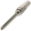 Stainless Steel Swageless Lag Stud -E-rigging Store one eighth inch stainless steel swageless lag stud 1 8