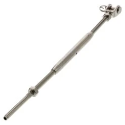 Stainless Steel Hand Swage Jaw Turnbuckle -E-rigging Store one eighth stainless steel jaw x hand swage for 1 8 cable alt