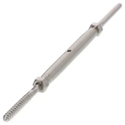 Stainless Steel Hand Swage Lag Turnbuckle 18 Stainless Steel Hand Swage Lag Turnbuckle -E-rigging Store one eighth stainless steel turnbuckle hand swage lag front