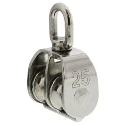 Stainless Double Sheave Swivel Eye Blocks