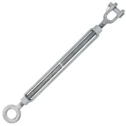 Chicago Hardware Hot Dip Galvanized Jaw X Eye Turnbuckles -E-rigging Store one inch x eighteen inch galvanized chicago jaw and eye turnbuckle