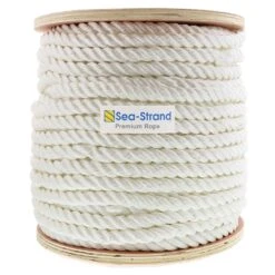 Nylon/Polyester 3-Strand Rope 33 Nylon/Polyester 3-Strand Rope -E-rigging Store one inch x three hundred foot three strand