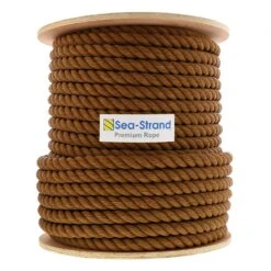 Polypropylene Tan 3-Strand Rope -E-rigging Store one inch x three hundred three strand twisted tan