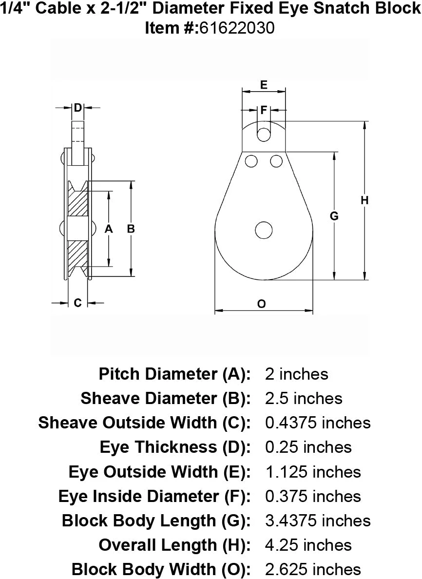 Fixed Eye Snatch Blocks 7 Fixed Eye Snatch Blocks - Image 5