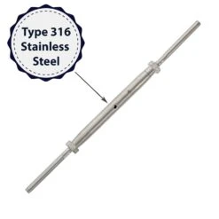 Stainless Steel Hand Swage Stud Turnbuckle -E-rigging Store quarter inch one eighth stainless steel turnbucklehand swage stud