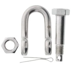 Type 316 Stainless Steel Safety Chain Shackle -E-rigging Store quarter inch safety chain shackle alt