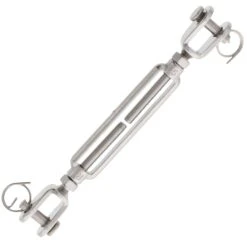 StainlessJaw X Jaw Turnbuckles -E-rigging Store quarter inch stainless steel jaw x jaw turnbuckle