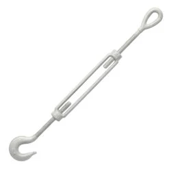 Galvanized Hook & Eye Turnbuckle 40 Galvanized Hook & Eye Turnbuckle -E-rigging Store quarter inch x 4 inch hook eye turnbuckle opened