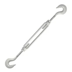 Galvanized Hook & Hook Turnbuckle 38 Galvanized Hook & Hook Turnbuckle -E-rigging Store quarter inch x 4 inch hook hook turnbuckle opened
