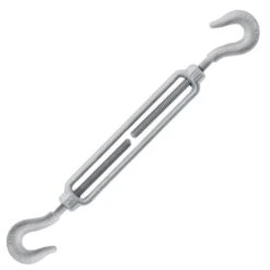 Chicago Hardware Hot Dip Galvanized Hook X Hook Turnbuckles 23 Chicago Hardware Hot Dip Galvanized Hook X Hook Turnbuckles -E-rigging Store quarter inch x four inch chicago hardware hot dip galvanized hook and hook turnbuckle