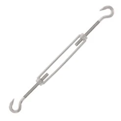 Stainless Steel Hook X Hook Turnbuckle 14 Stainless Steel Hook X Hook Turnbuckle -E-rigging Store quarter inch x four inch hook and hook ss turnbuckle opened