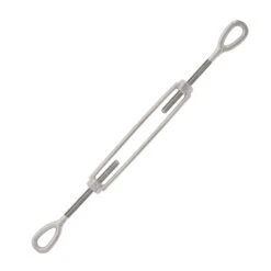 Stainless Steel Eye X Eye Turnbuckle, U.S. Type -E-rigging Store quarter inch x four inch ss eye and eye turnbuckle opened