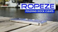 Ropeze Flip Up Folding Cleat -E-rigging Store ropeze folding cleat installed jpg