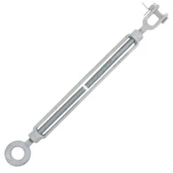 Chicago Hardware Hot Dip Galvanized Jaw X Eye Turnbuckles -E-rigging Store seven eighths inch x eighteen inch galvanized chicago jaw and eye turnbuckle