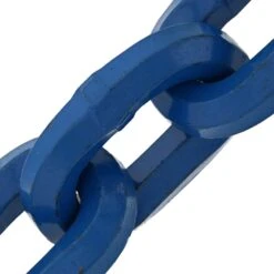 7/16" Tyler Tool Hardened Alloy Hex Shape Anti-Theft Chain, Blue -E-rigging Store seven sixteenth inches two foot hex shaped security chain alt 1
