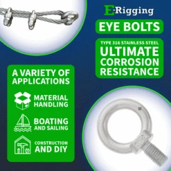 Stainless Lag Screw Eye Bolts With Ring -E-rigging Store stainless steel Eyebolts Infographic f7d983cf 86da 4549 a2a4 4fe37fd5777b
