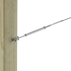 Stainless Steel Hand Swage Toggle Jaw Turnbuckle -E-rigging Store stainless steel Jaw x Hand Swage Toggle Turnbuckle post install