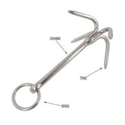 Stainless 4-Prong Anchors -E-rigging Store stainless steel grapnel anchor terminology graphic