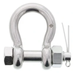 Type 316 Stainless Steel Bolt-Type Anchor Shackle -E-rigging Store three eighths inch bolt type anchor shackle