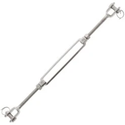 StainlessJaw X Jaw Turnbuckles -E-rigging Store three eighths inch stainless steel jaw x jaw turnbuckle alt