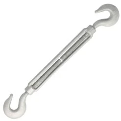 Galvanized Hook & Hook Turnbuckle 25 Galvanized Hook & Hook Turnbuckle -E-rigging Store three eighths inch x 6 inch hook hook turnbuckle