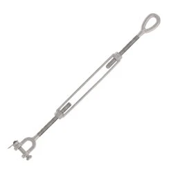 Stainless Steel Jaw X Eye Turnbuckle, U.S. Type -E-rigging Store three eighths x six inch ss jaw and eye turnbuckle opened