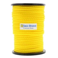 Hollow Braid Polypropylene Rope 11 Hollow Braid Polypropylene Rope -E-rigging Store three eighths x three hundred yellow hollow braid