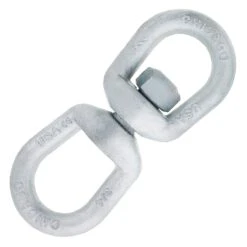 Chicago Hardware Drop Forged Hot Dip Galvanized Eye X Eye Swivels -E-rigging Store three quarter Chicago Hardware galvanized eye x eye swivel