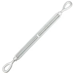 Galvanized Eye & Eye Turnbuckle -E-rigging Store three quarter inch X 18 inch Eye Eye Turnbuckle