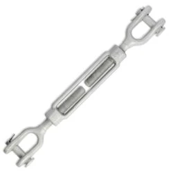 Galvanized Jaw & Jaw Turnbuckle -E-rigging Store three quarter inch X 6 inch Jaw Jaw Turnbuckle