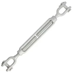 Galvanized Jaw & Jaw Turnbuckle -E-rigging Store three quarter inch X 9 inch Jaw Jaw Turnbuckle
