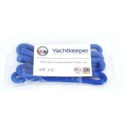 Yachtkeeper Dock Fender Line Rope -E-rigging Store three quarter inch double braid nylon fender blue United Strands pk