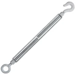 Chicago Hardware Hot Dip Galvanized Hook X Eye Turnbuckles 33 Chicago Hardware Hot Dip Galvanized Hook X Eye Turnbuckles -E-rigging Store three quarter inch x eighteen inch chicago hardware hot dip galvanized hook and eye turnbuckle