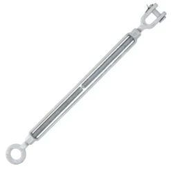 Chicago Hardware Hot Dip Galvanized Jaw X Eye Turnbuckles -E-rigging Store three quarter inch x eighteen inch galvanized chicago jaw and eye turnbuckle