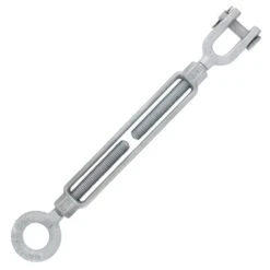 Chicago Hardware Hot Dip Galvanized Jaw X Eye Turnbuckles -E-rigging Store three quarter inch x nine inch galvanized chicago jaw and eye turnbuckle