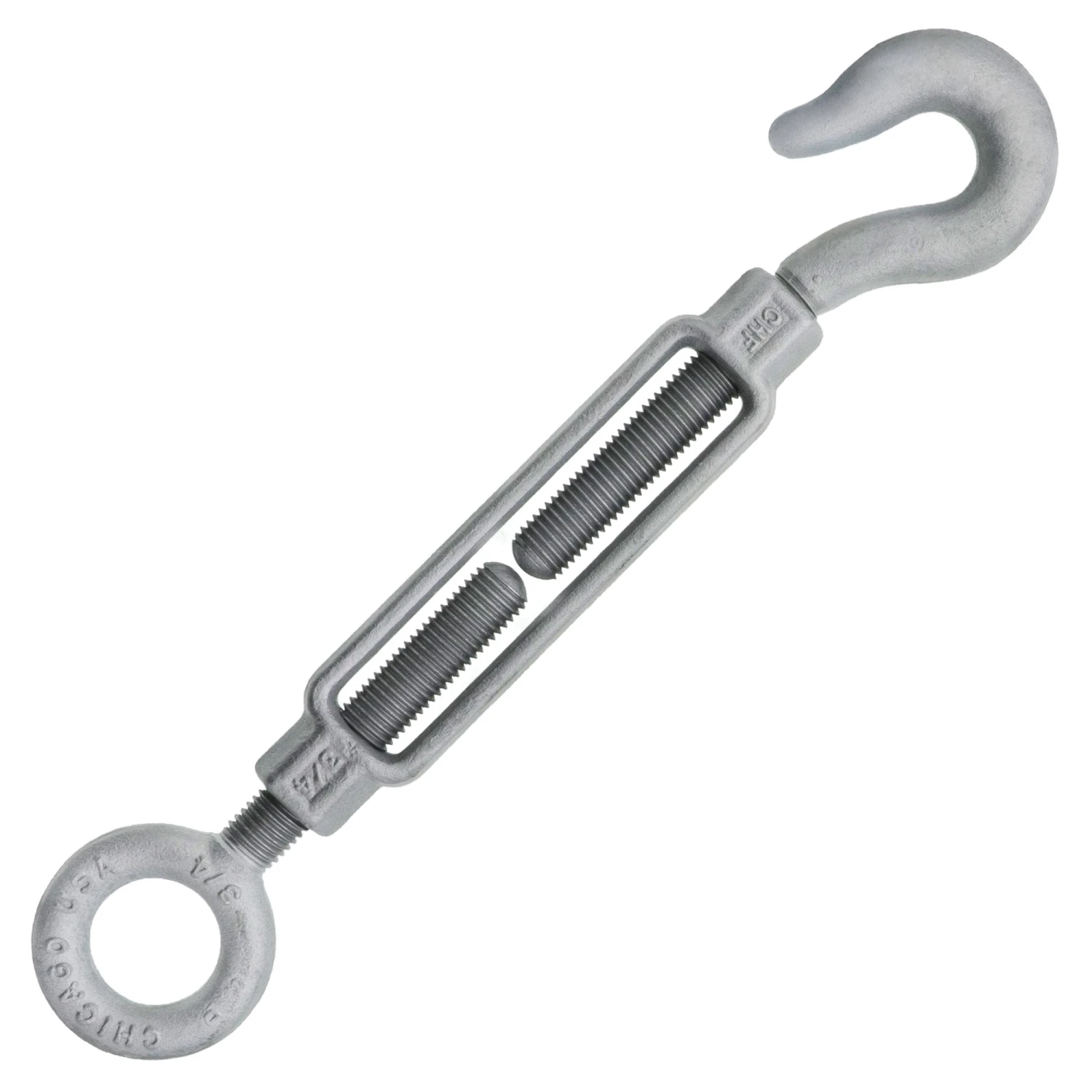 Chicago Hardware Hot Dip Galvanized Hook X Eye Turnbuckles 3 Chicago Hardware Hot Dip Galvanized Hook X Eye Turnbuckles