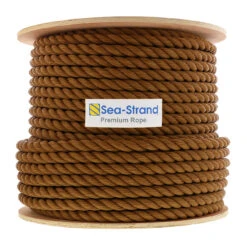 Polypropylene Tan 3-Strand Rope -E-rigging Store three quarter inch x three hundred three strand twisted tan
