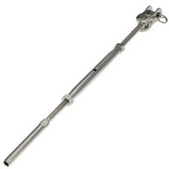 Stainless Steel Hand Swage Toggle Jaw Turnbuckle -E-rigging Store three sixteenth inch stainless steel toggle jaw hand swage turnbuckle alt