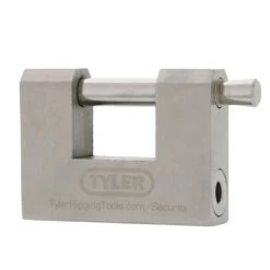 Tyler Tool Stainless Steel High Security Shutter Lock -E-rigging Store tyler tool security chain lock front